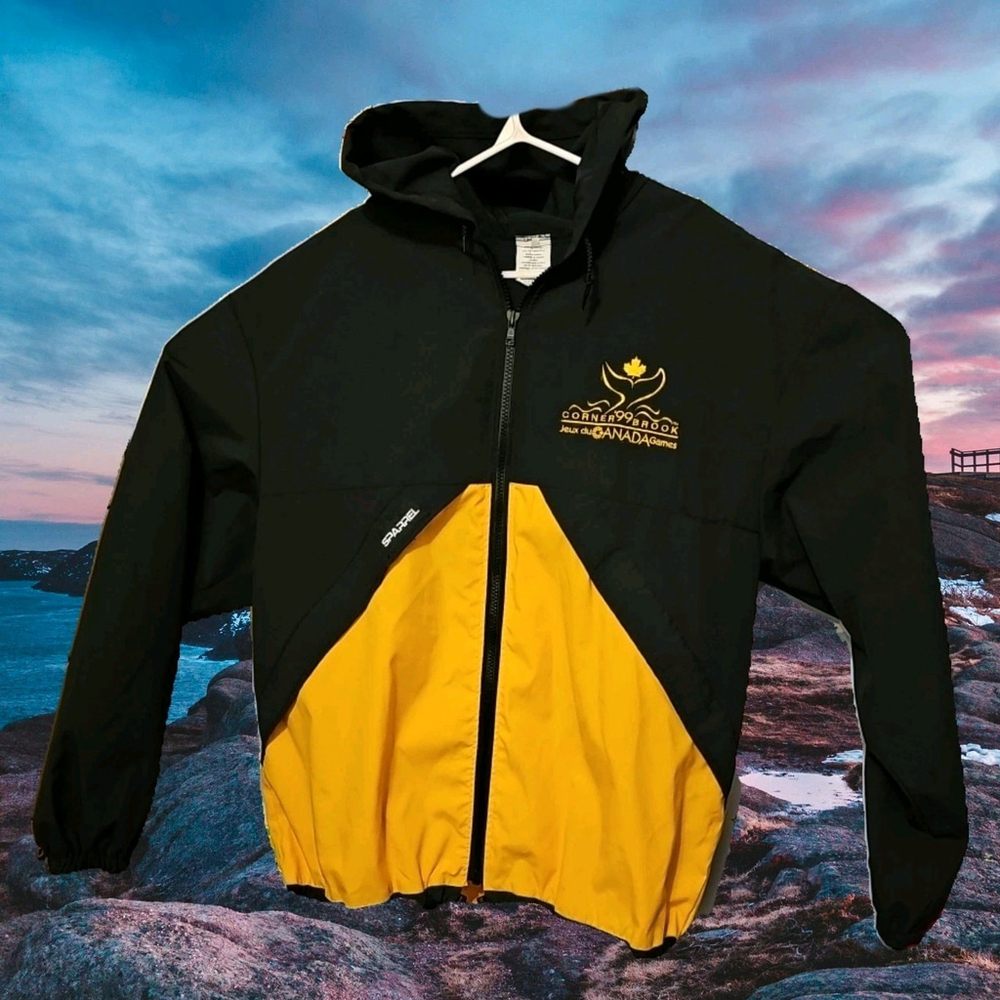 Vintage 1999 Corner Brook Canada Games Jacket Adult Size Medium Newfoundland